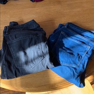 2 Pairs Old Navy Rockstar Skinny High Rise Jeans
